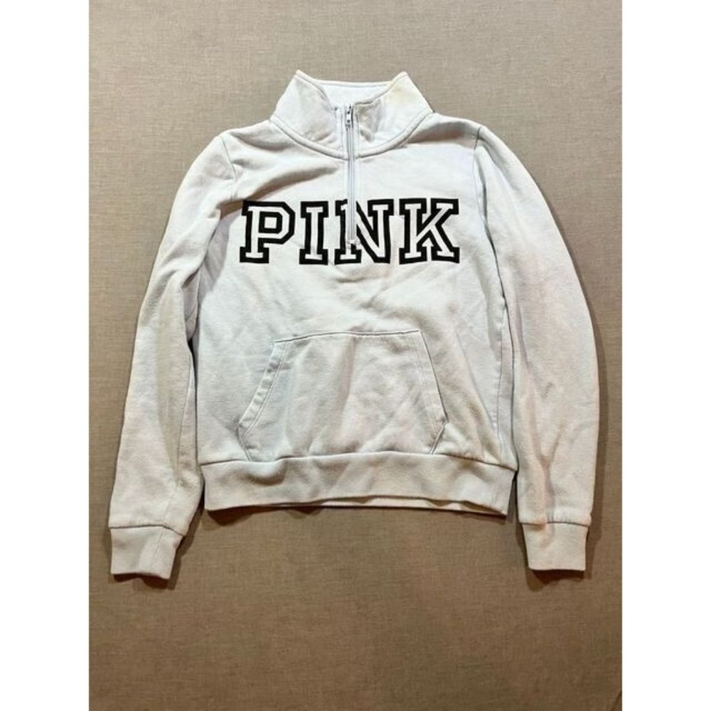 Victoria's Secret Sweater‎ Womens Extra Small Gray Long Sleeve Full Zip Ladies